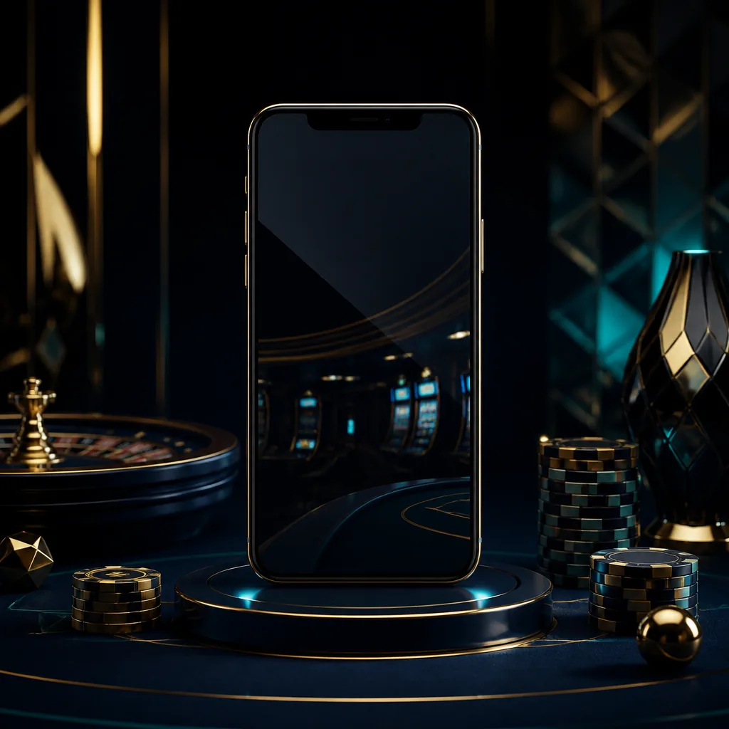 Smartphone with a dark Christchurch Casino browser-style screen